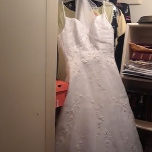 White Jordan wedding dress